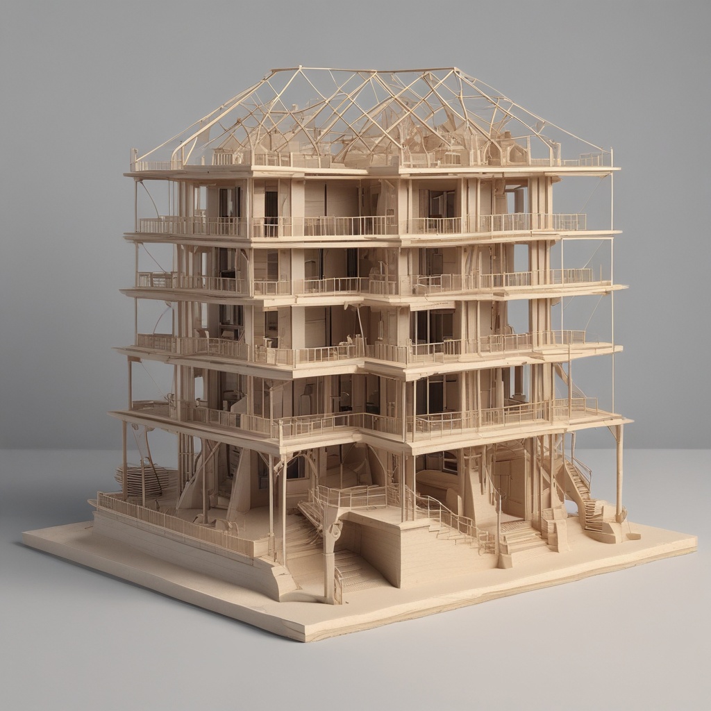 Architecture model with structure